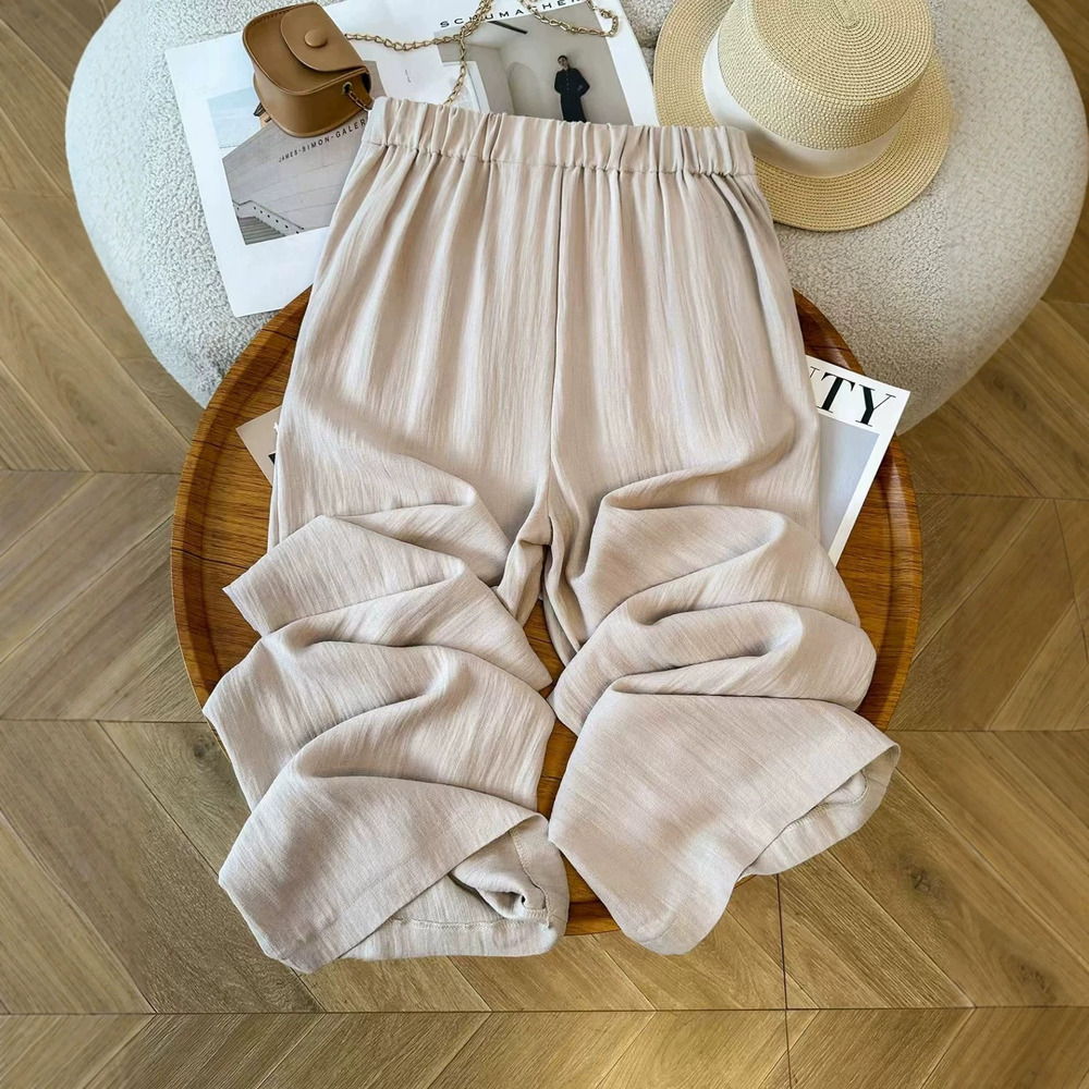 Zara High Waist Wide Leg Pants Summer Lightweight Commute